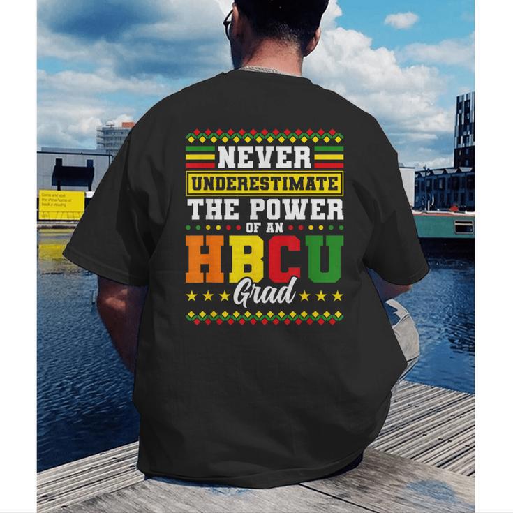 HBCU Grad Historically College Graduation Men's Back Print T-Shirt