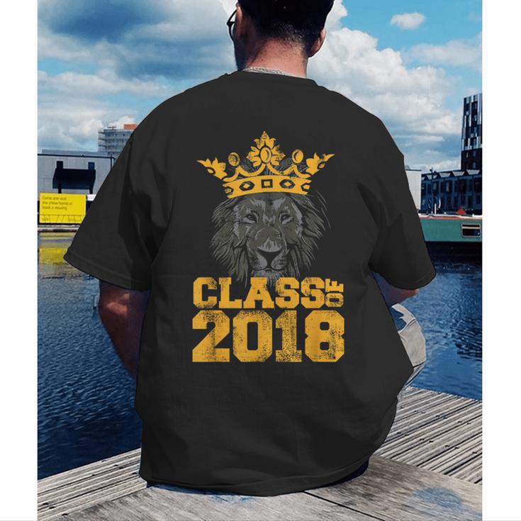 High School King Graduation Shirt Class Of 2018 Seniors Men's Back Print T-Shirt