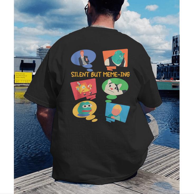Introvert Anti People Antisocial Social Media Meme Lovers Men's Back Print T-Shirt