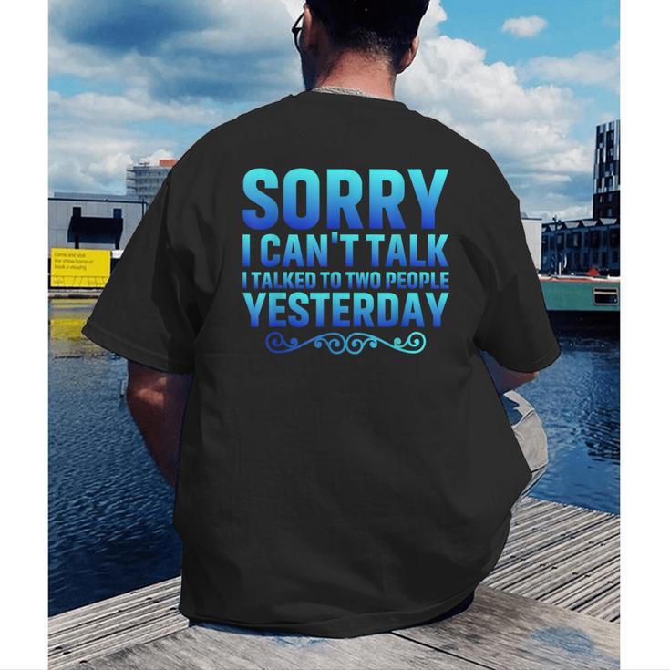 Introvert Antisocial Sarcasm Introverts Anti Social Men's Back Print T-Shirt Introvert Antisocial Sarcasm Introverts Anti Social Men's Back Print T-Shirt