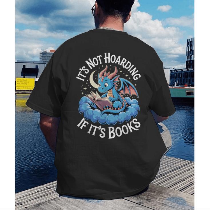 It's Not Hoarding If It's Books Men's Back Print T-Shirt