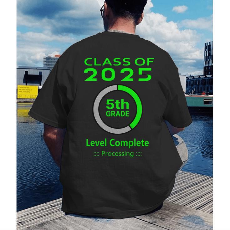 Kids Kids 5th Grade Graduation Video Game Men's Back Print T-Shirt