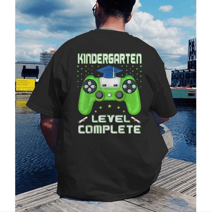 Kindergarten Graduation Level Complete Gamer Class 2024 Kids Men's Back Print T-Shirt
