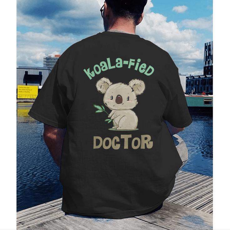 Koala Doctor Shirt Med Student Graduation Idea Men's Back Print T-Shirt