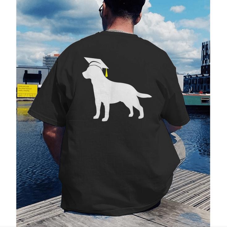 Labrador Retriever Graduation Dog Graduate For Men Women Kids Men's Back Print T-Shirt