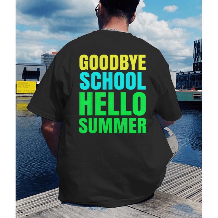 Last Day Of School Shirt Teacher Tee Graduation Men's Back Print T-Shirt