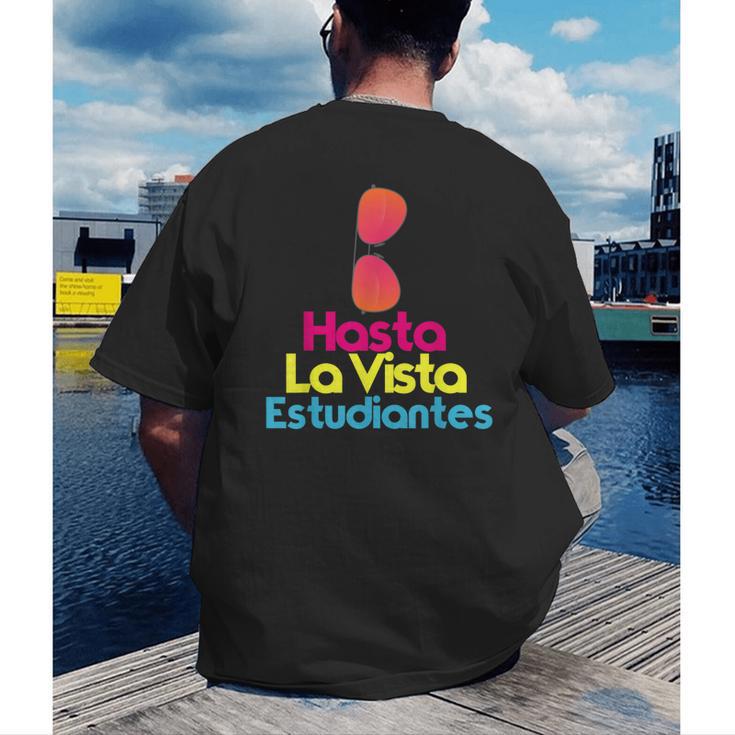 Last Day Of School Spanish Teacher Graduation T-Shirt For Men Women Kids Men's Back Print T-Shirt
