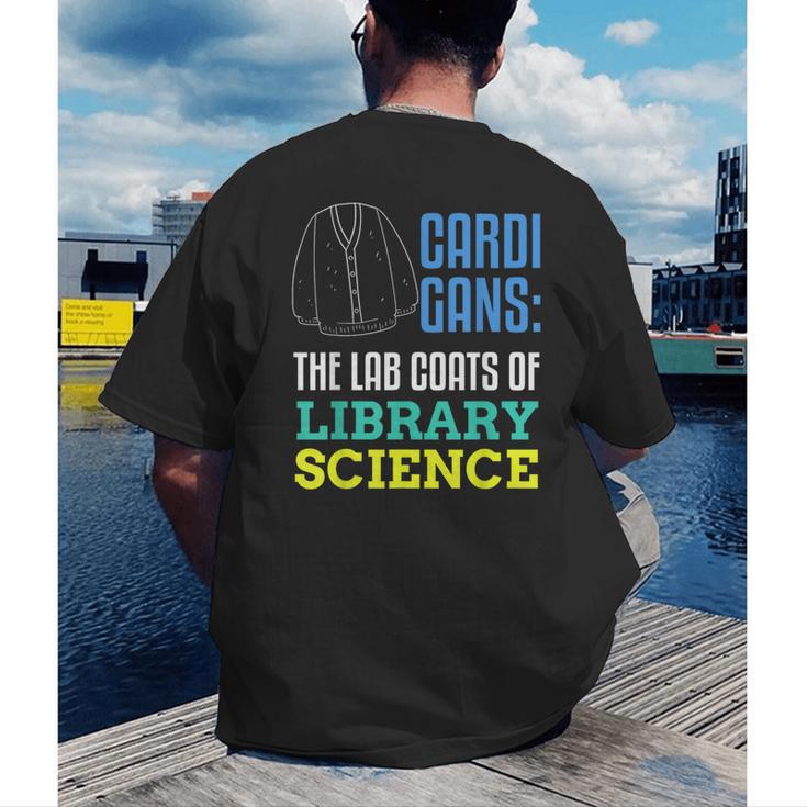 Librarian Library Science Major Masters Degree Graduation Men's Back Print T-Shirt