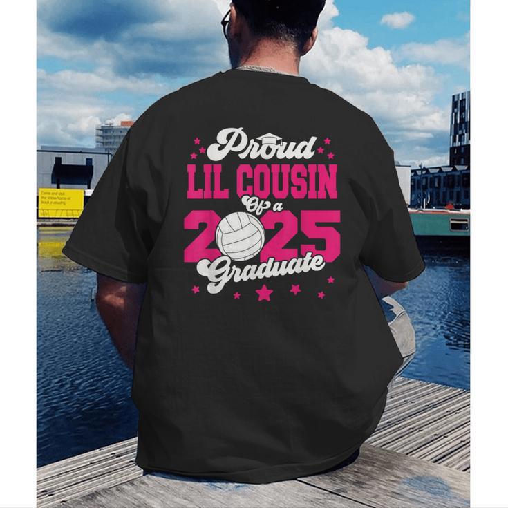 Lil Cousin Of a 2025 Graduate Prom Graduation 25 VolleyBall Men's Back Print T-Shirt