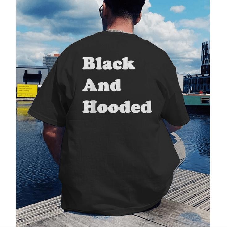 Masters Degree Graduation And Hooded T-Shirt Men's Back Print T-Shirt