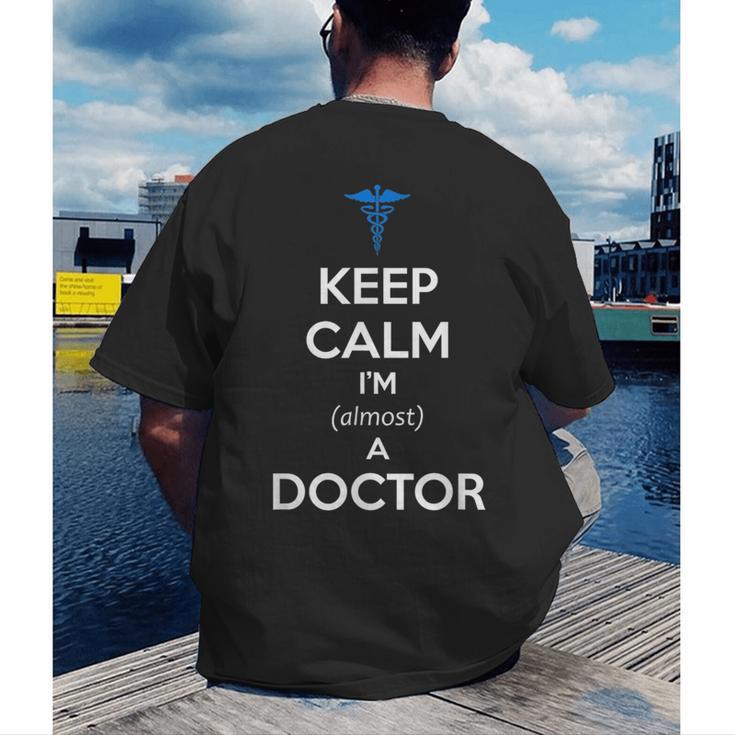 Medical Student Almost Doctor Med School Graduation Men's Back Print T-Shirt