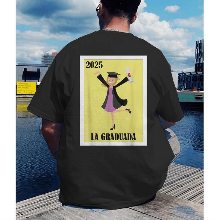 Mexican For Graduation La Graduada 2025 Men's Back Print T-Shirt