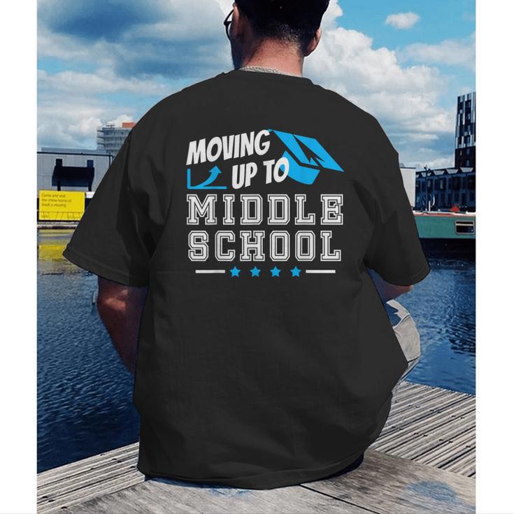 Moving Up To Middle School Graduation T-Shirt Men's Back Print T-Shirt