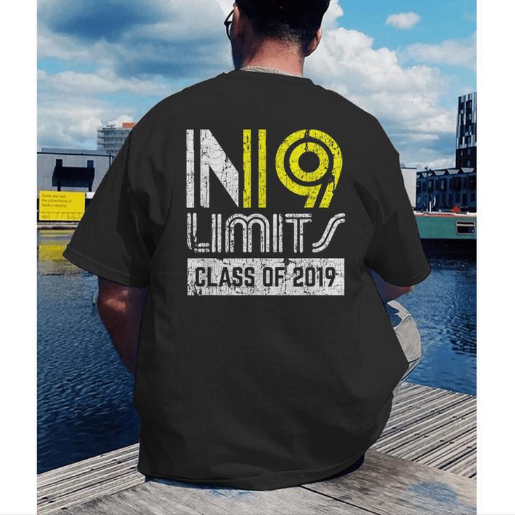 No Limits Class Of 2019 Graduation Vintage Men's Back Print T-Shirt