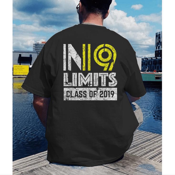 No Limits Cool Class Of 2019 Graduation Men's Back Print T-Shirt