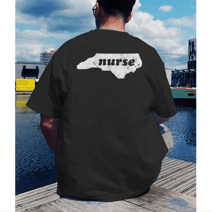 North Carolina Nursing Nurse Graduation Men's Back Print T-Shirt
