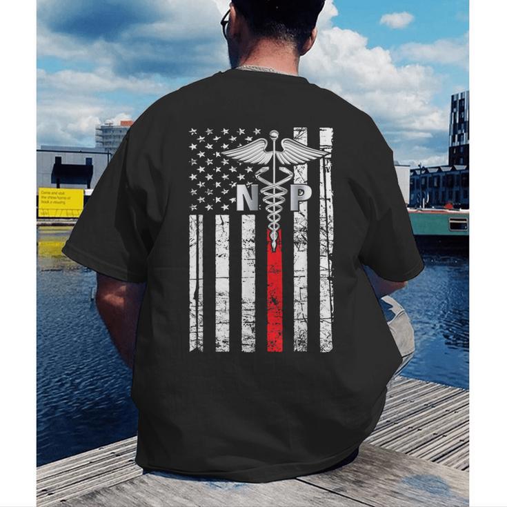 NP Nurse 2026 Practitioner Graduation Vintage Nursing Nurse Men's Back Print T-Shirt