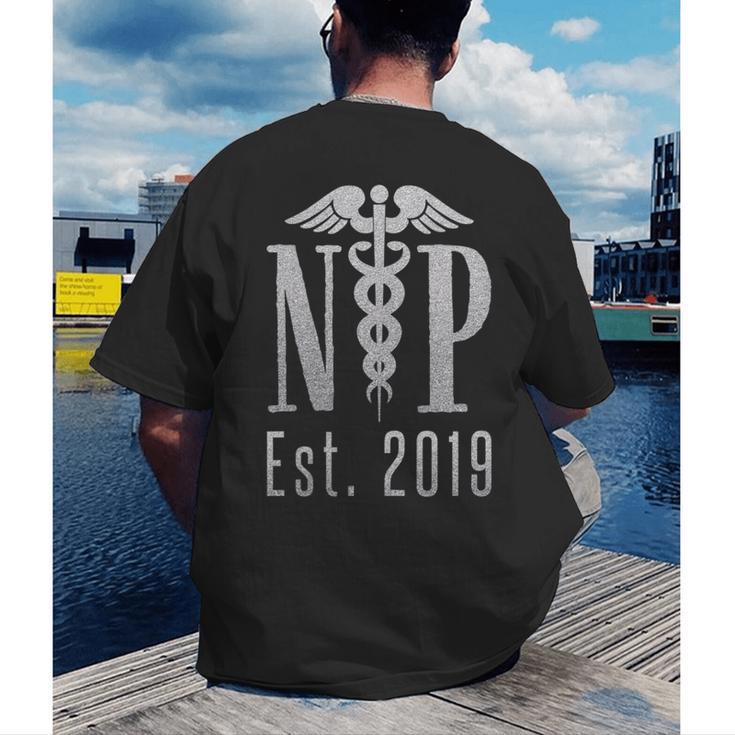Nurse Practitioner Graduation Caduceus NP Degree 2019 Men's Back Print T-Shirt