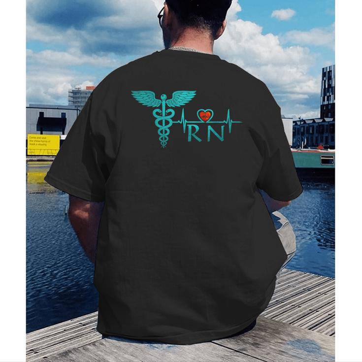 Nurse Shirt Graduation Nursing School RN Cute Tee Shirt Men's Back Print T-Shirt