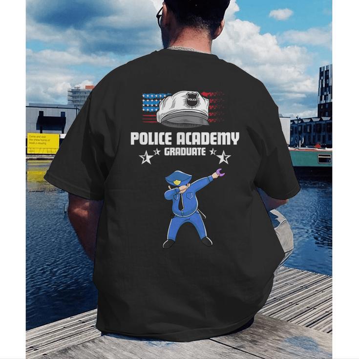 Police Academy Graduate Shirt Police Academy Graduation Gift Men's Back Print T-Shirt