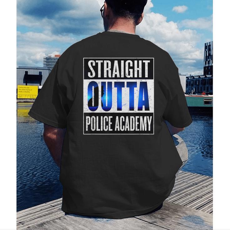 Police Academy Shirt Police Officer Graduation Men's Back Print T-Shirt