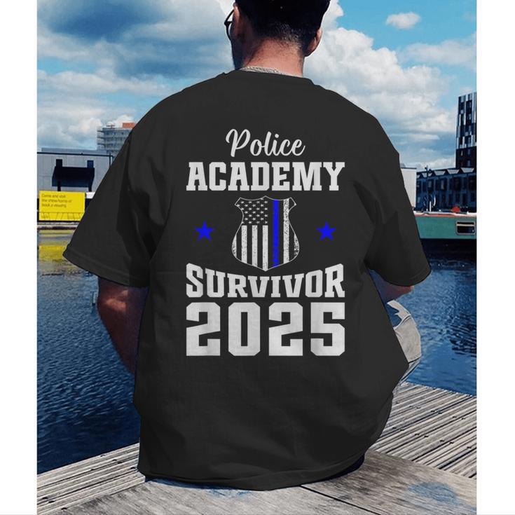 Police Academy Survivor 2025 Graduation Police School Men's Back Print T-Shirt