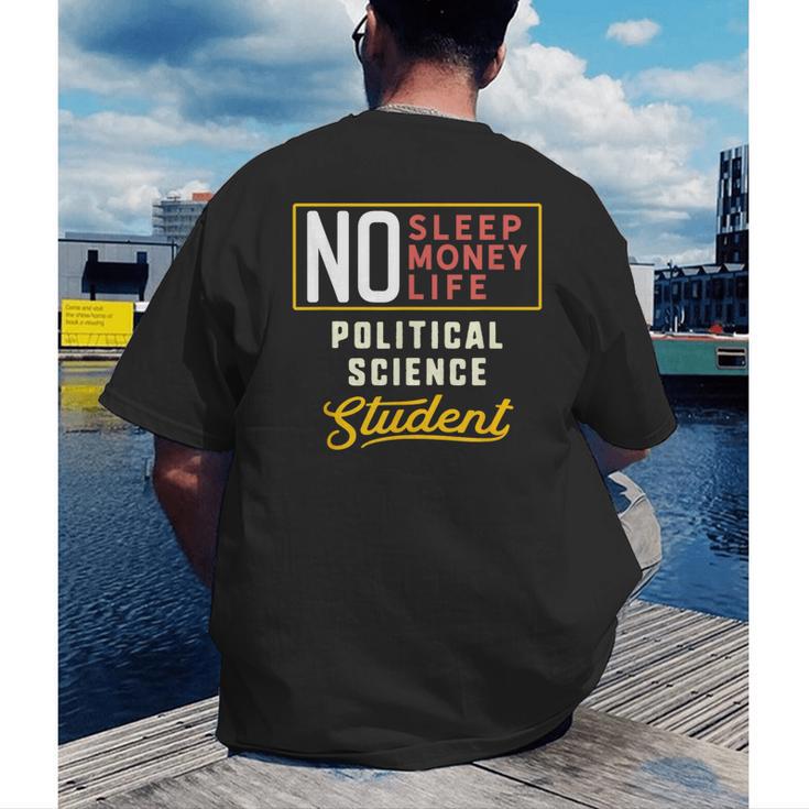 Political Science Major Student Shirt Graduation Men's Back Print T-Shirt