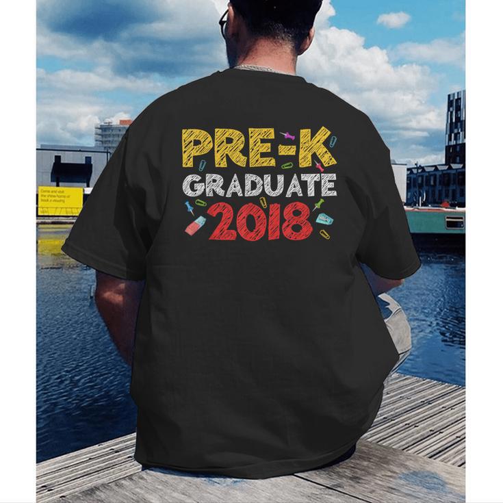 Pre-K Graduate Grad 2018 Graduation Shirt Men's Back Print T-Shirt