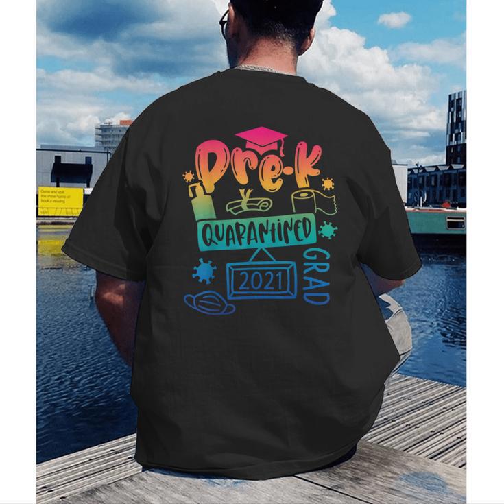 Pre-K Prek3 Prek4 Graduate Quarantine Preschool Graduation Men's Back Print T-Shirt