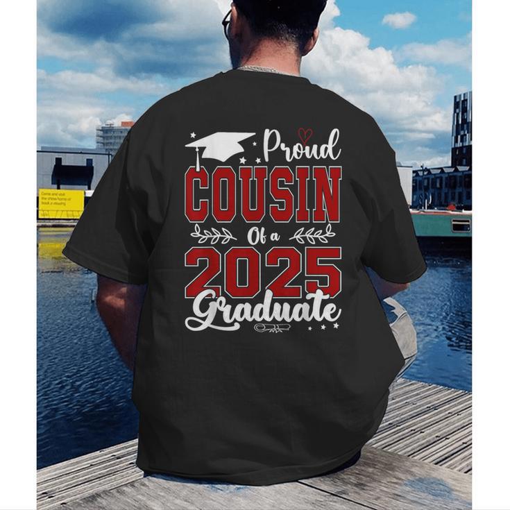 Proud Cousin Of A 2025 Graduate For Graduation Men's Back Print T-Shirt