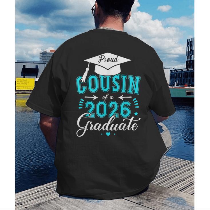Proud Cousin Of a Class Of 2026 Graduate For Graduation Men's Back Print T-Shirt