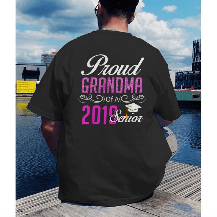 Proud GRANDMA Of A Class 2019 Senior Graduation Men's Back Print T-Shirt