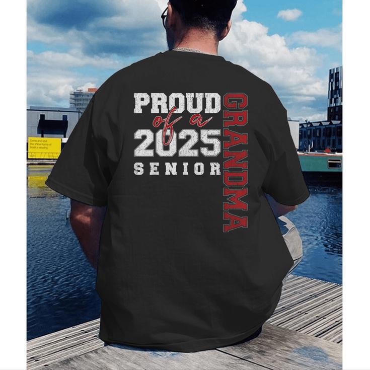 Proud Grandma Of A Class Of 2025 Senior Graduation 25 Men's Back Print T-Shirt