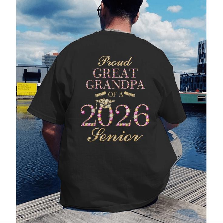 Proud Great Grandpa Of A 2026 Senior Graduate Graduation Men's Back Print T-Shirt
