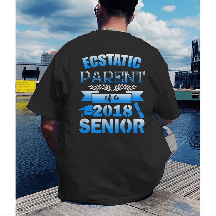 Proud Parent Of a 2018 Senior Graduation Men's Back Print T-Shirt