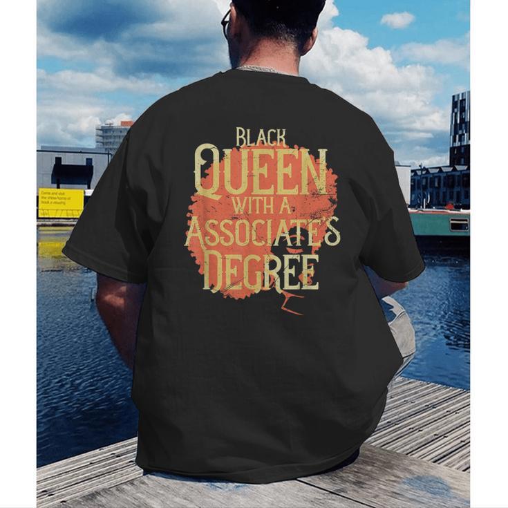 Queen Associate Degree Afrocentric GraduationShirt Men's Back Print T-Shirt