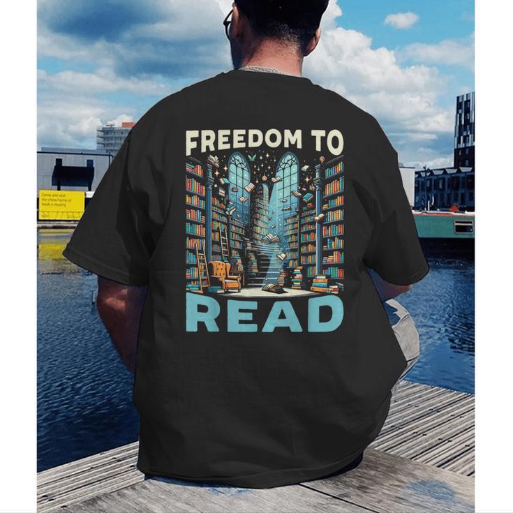 Read Banned Books Bookworm Book Lover Reading Literature Men's Back Print T-Shirt Read Banned Books Bookworm Book Lover Reading Literature Men's Back Print T-Shirt