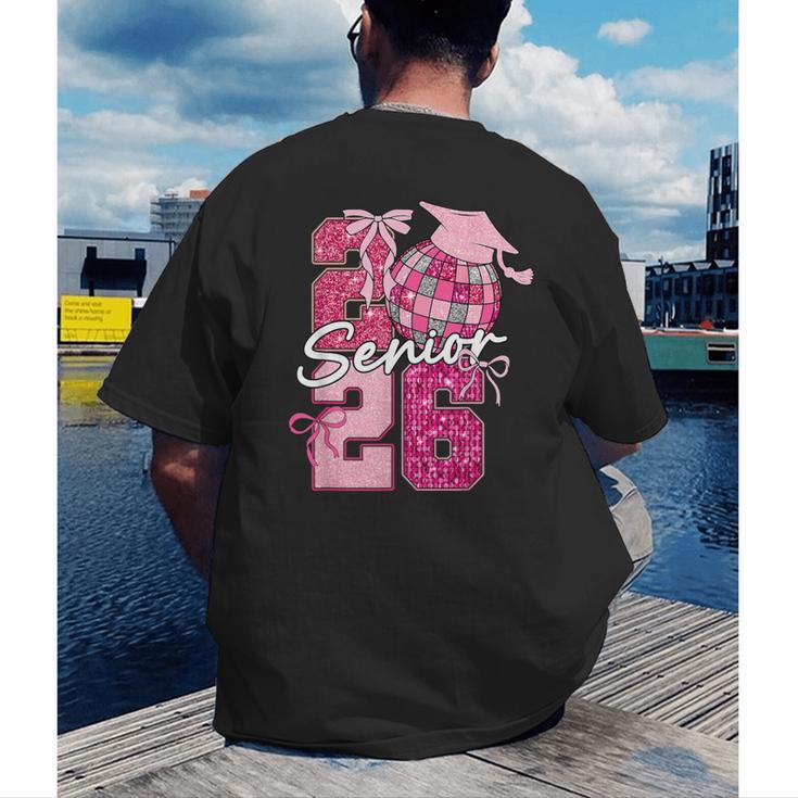 Retro Senior 2026 Coquette Bow Graduation Class Of 2026 Men's Back Print T-Shirt