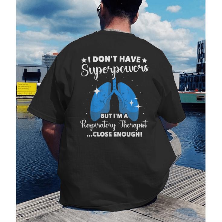 RT School Graduation Respiratory Therapist Men's Back Print T-Shirt