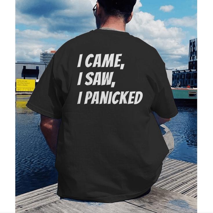 I Came I Saw Joke For Shy Type And Introverts Men's Back Print T-Shirt