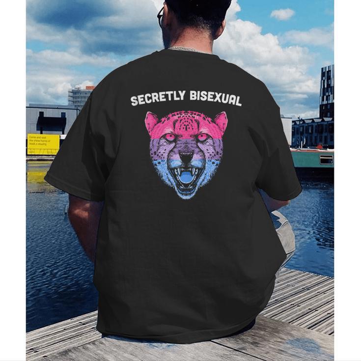 Secretly Bisexual Bi Introvert Bi Pride Antisocial LGBTQ Men's Back Print T-Shirt Secretly Bisexual Bi Introvert Bi Pride Antisocial LGBTQ Men's Back Print T-Shirt