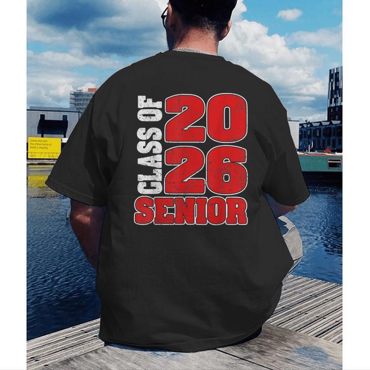 Senior 2026 Class Of 2026 Graduation Men's Back Print T-Shirt