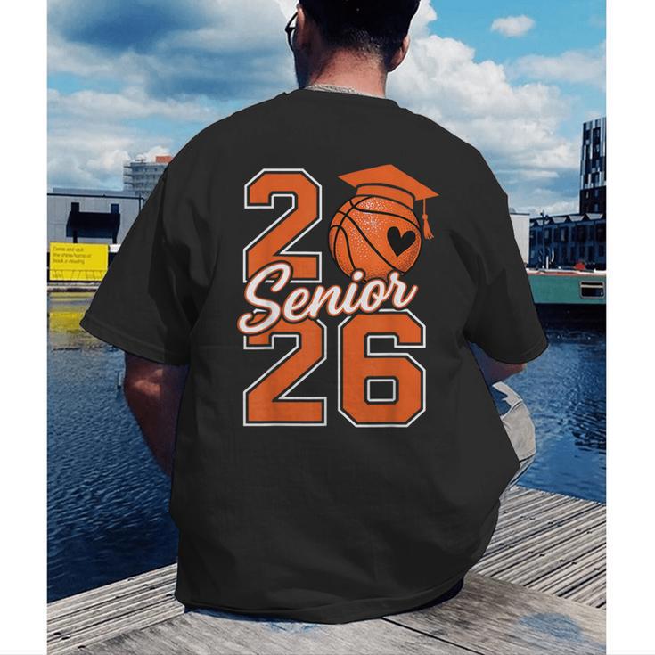 Senior Basketball Class Of 2026 Crew Basketball Graduation Men's Back Print T-Shirt