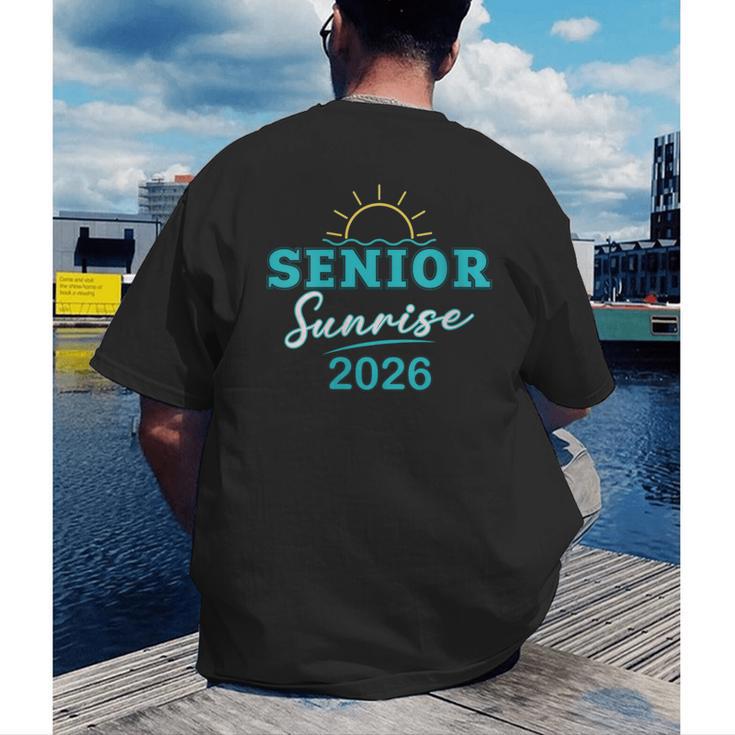 Senior Sunrise Class Of 2026 Vintage Graduation High School Men's Back Print T-Shirt