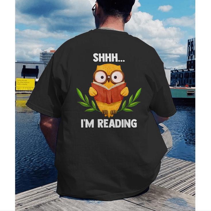 Shhh I'm Reading World Book Day Costume 2026 Kids Men's Back Print T-Shirt Shhh I'm Reading World Book Day Costume 2026 Kids Men's Back Print T-Shirt
