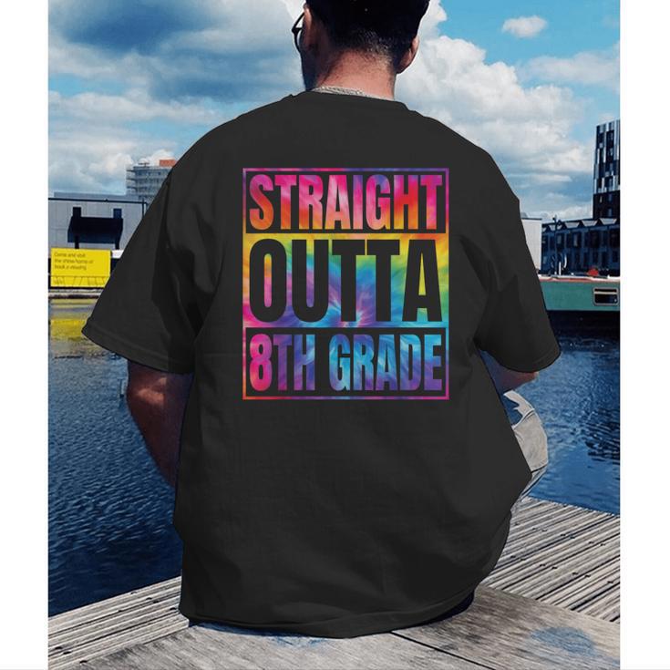 Straight Outta 8th Grade Great Graduation Eighth Grade Men's Back Print T-Shirt