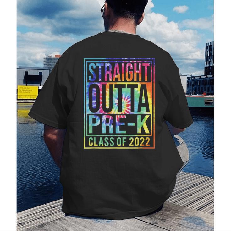 Straight Outta Pre-K Class Of 2022 Preschool Graduation Men's Back Print T-Shirt