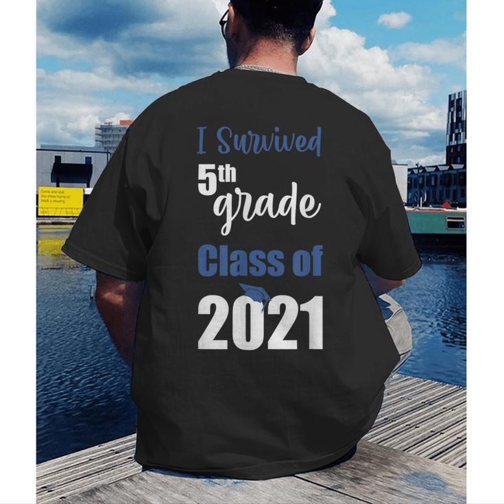 I Survived 5th Grade Class Of 2021 Quarantined Graduation 2 Men's Back Print T-Shirt