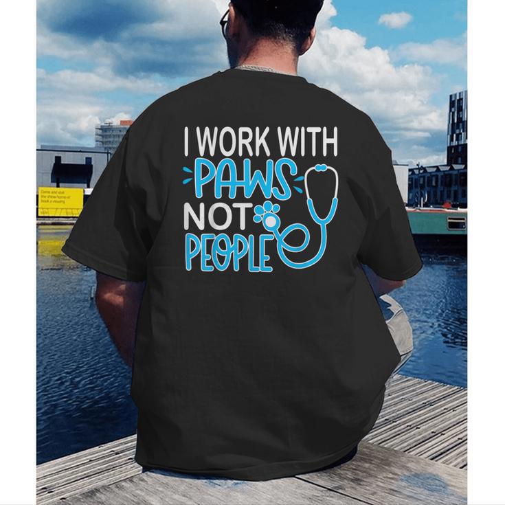 Veterinarian Vet Tech Week Graduation Thank You Birthday Men's Back Print T-Shirt