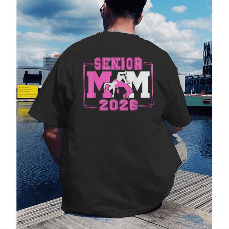 Wrestling Senior Mom Wrestling Senior 2026 Graduation Men's Back Print T-Shirt